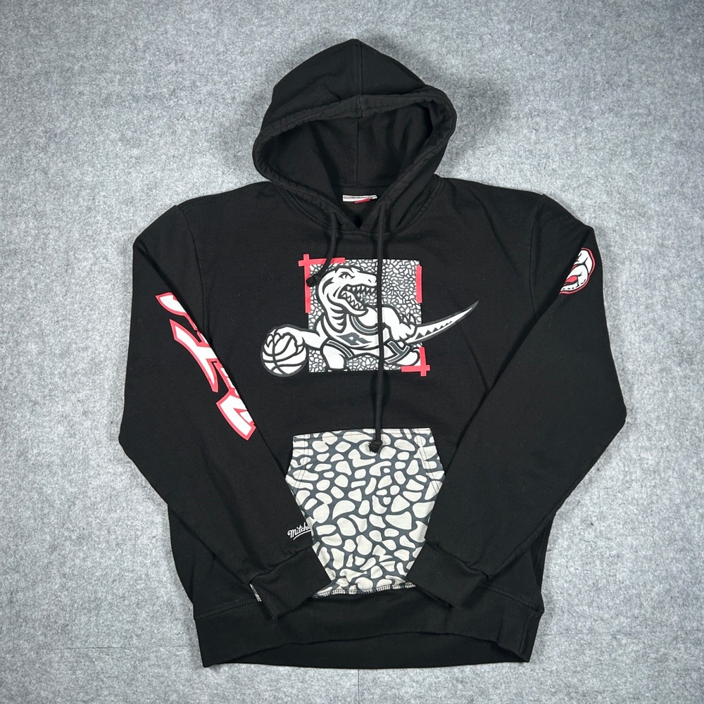 Mitchell & Ness Toronto Raptors hoodie Mens XL Black NBA Basketball Streetwear